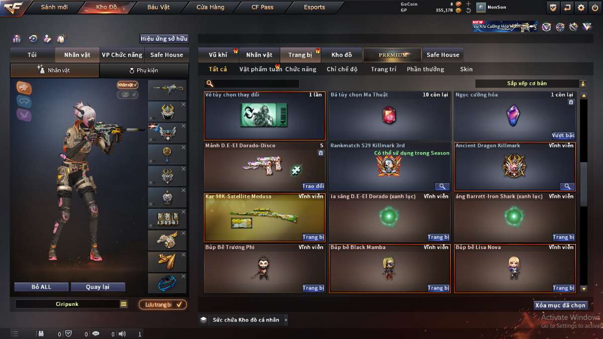 shop acc cf uy tin gia re